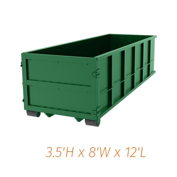 10 yard dumpsters can be used for residential projects such as small renovations or yard waste removal